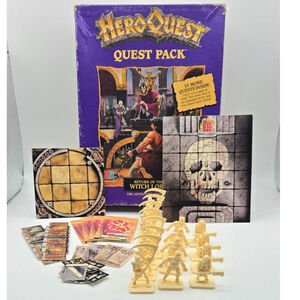 Hero Quest Pack Used Game in Original Box, Great for Replacement Parts